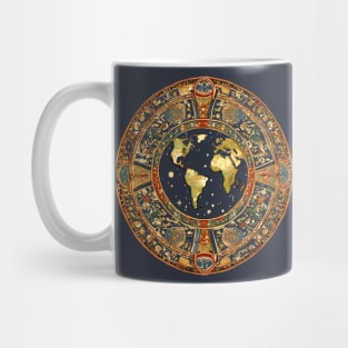 Historic Map Renaissance Tapestry Travel History Tour historical traveler Mug